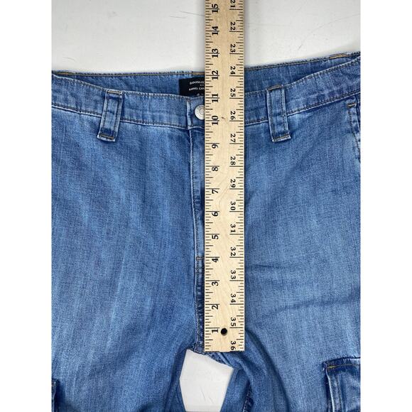 Banana Republic Denim NEW Womens Size 29/8 High Waist Utility Barrel Cargo Jeans - Picture 12 of 16